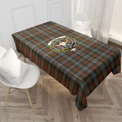 Murray of Atholl Weathered Tartan Crest Tablecloth