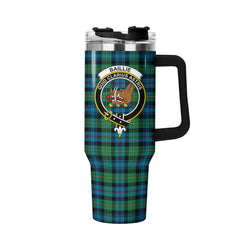 Baillie Ancient Tartan Crest 40 oz Insulated Tumbler with Handle