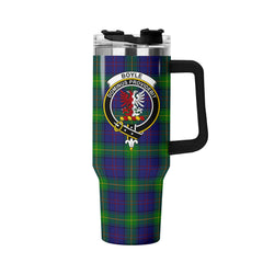 Boyle Tartan Crest 40 oz Insulated Tumbler with Handle