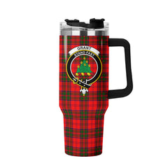Grant Modern Tartan Crest 40 oz Insulated Tumbler with Handle