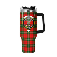 Lennox (Lennox Kincaid) Tartan Crest 40 oz Insulated Tumbler with Handle
