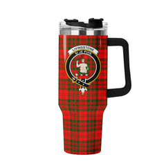 Livingstone Tartan Crest 40 oz Insulated Tumbler with Handle