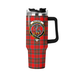 MacBain Tartan Crest 40 oz Insulated Tumbler with Handle