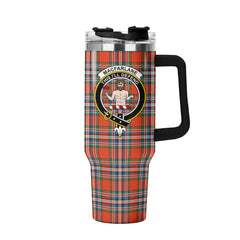 MacFarlane Ancient Tartan Crest 40 oz Insulated Tumbler with Handle