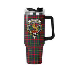 MacIntosh Hunting Modern Tartan Crest 40 oz Insulated Tumbler with Handle