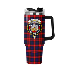 MacLachlan Modern Tartan Crest 40 oz Insulated Tumbler with Handle