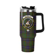 MacMillan Hunting Modern Tartan Crest 40 oz Insulated Tumbler with Handle
