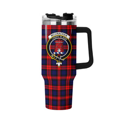 McCracken Tartan Crest 40 oz Insulated Tumbler with Handle