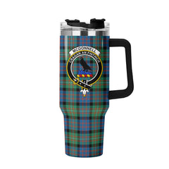 McDonnell of Glengarry Ancient Tartan Crest 40 oz Insulated Tumbler with Handle