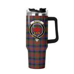 McDuff Hunting Modern Tartan Crest 40 oz Insulated Tumbler with Handle