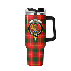 McFie Tartan Crest 40 oz Insulated Tumbler with Handle