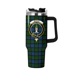 McKay Modern Tartan Crest 40 oz Insulated Tumbler with Handle