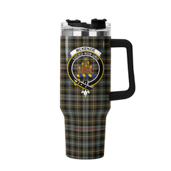 McKenzie Weathered Tartan Crest 40 oz Insulated Tumbler with Handle