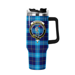 McKerrell Tartan Crest 40 oz Insulated Tumbler with Handle