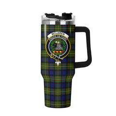 McLaren Modern Tartan Crest 40 oz Insulated Tumbler with Handle