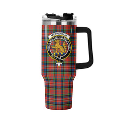 McPherson Ancient Tartan Crest 40 oz Insulated Tumbler with Handle