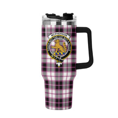 McPherson Hunting Modern Tartan Crest 40 oz Insulated Tumbler with Handle