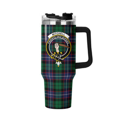 Mitchell Modern Tartan Crest 40 oz Insulated Tumbler with Handle