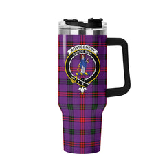 Montgomery Modern Tartan Crest 40 oz Insulated Tumbler with Handle