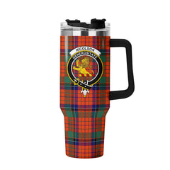 Nicolson Ancient Old Tartan Crest 40 oz Insulated Tumbler with Handle