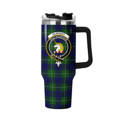 Oliphant Modern Tartan Crest 40 oz Insulated Tumbler with Handle