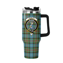 Paisley District Tartan Crest 40 oz Insulated Tumbler with Handle