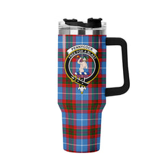 Pennycook Tartan Crest 40 oz Insulated Tumbler with Handle