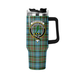 Porterfield Tartan Crest 40 oz Insulated Tumbler with Handle