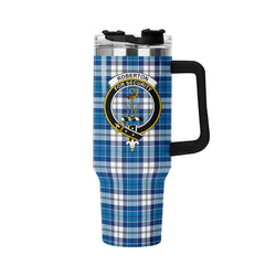 Roberton Tartan Crest 40 oz Insulated Tumbler with Handle