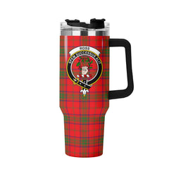 Ross Modern Tartan Crest 40 oz Insulated Tumbler with Handle