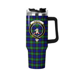 Sempill Modern Tartan Crest 40 oz Insulated Tumbler with Handle
