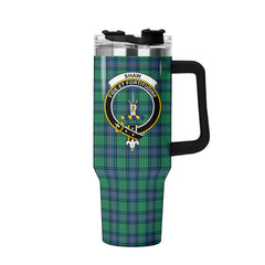 Shaw Ancient Tartan Crest 40 oz Insulated Tumbler with Handle