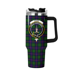 Shaw Modern Tartan Crest 40 oz Insulated Tumbler with Handle