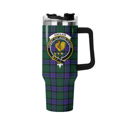 Sinclair Hunting Modern Tartan Crest 40 oz Insulated Tumbler with Handle