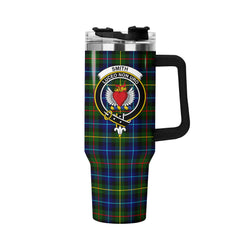 Smith Modern Tartan Crest 40 oz Insulated Tumbler with Handle
