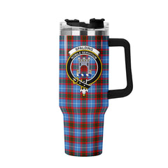 Spalding Tartan Crest 40 oz Insulated Tumbler with Handle