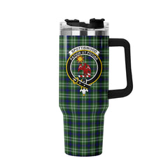 Spottiswood Tartan Crest 40 oz Insulated Tumbler with Handle