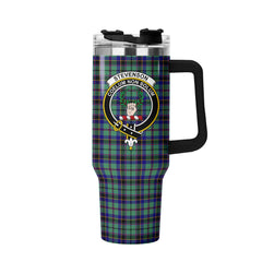 Stevenson Tartan Crest 40 oz Insulated Tumbler with Handle