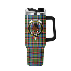 Stirling (of Keir) Tartan Crest 40 oz Insulated Tumbler with Handle
