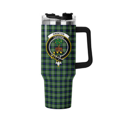 Swinton Tartan Crest 40 oz Insulated Tumbler with Handle