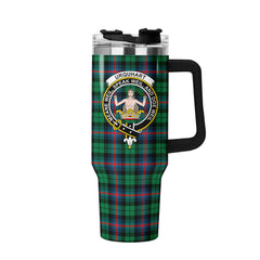 Urquhart Broad Red Ancient Tartan Crest 40 oz Insulated Tumbler with Handle