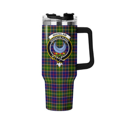 Whitelaw Tartan Crest 40 oz Insulated Tumbler with Handle