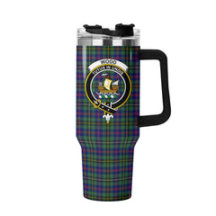 Wood Tartan Crest 40 oz Insulated Tumbler with Handle