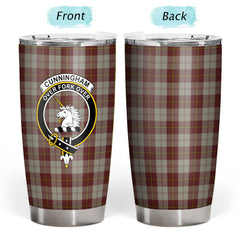 Cunningham Burgundy Dancers Tartan Crest Tumbler