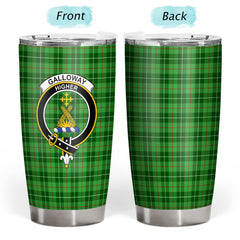 Galloway District Tartan Crest Tumbler