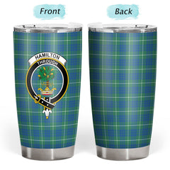Hamilton Hunting Ancient Tartan Crest Tumbler