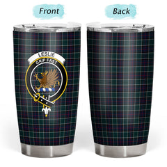 Leslie Hunting Modern Tartan Crest Tumbler
