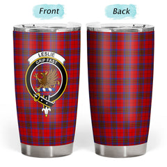 Leslie Modern Tartan Crest Tumbler