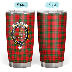 MacAuley Modern Tartan Crest Tumbler