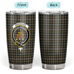 MacKenzie Weathered Tartan Crest Tumbler